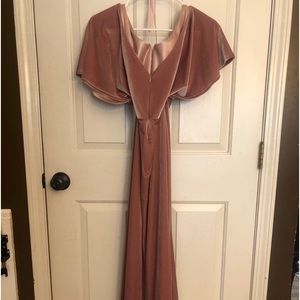Formal blush colored gown